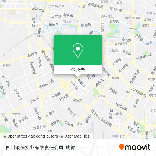 四川银信实业有限责任公司地图