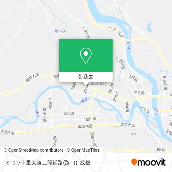 S101/十里大道二段辅路(路口)地图