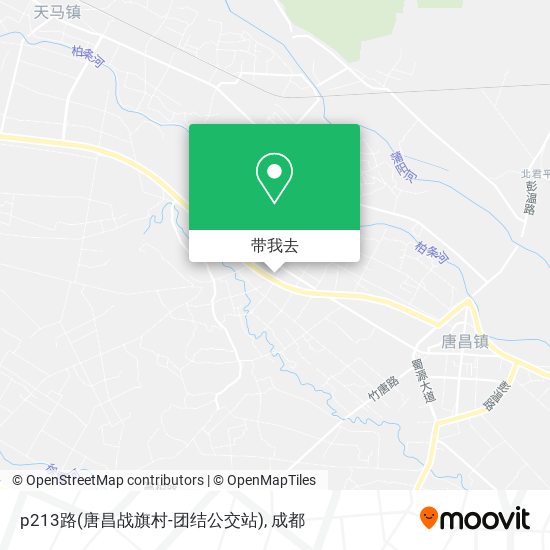 p213路(唐昌战旗村-团结公交站)地图