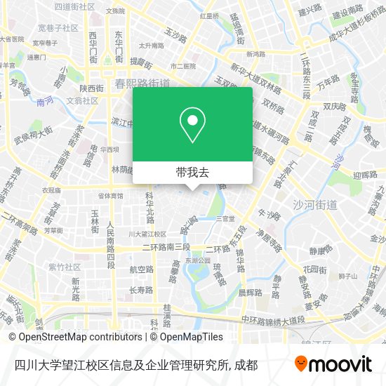 四川大学望江校区信息及企业管理研究所地图