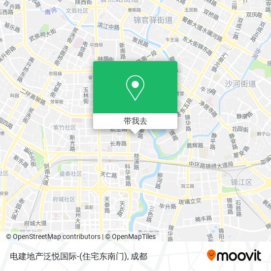 电建地产泛悦国际-(住宅东南门)地图