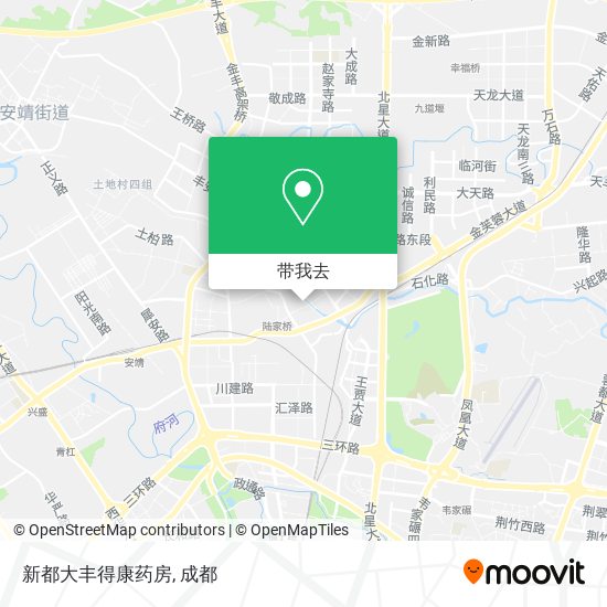 新都大丰得康药房地图