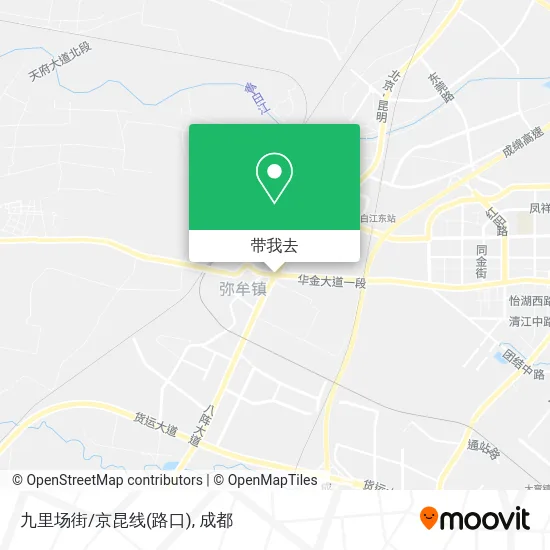 九里场街/京昆线(路口)地图