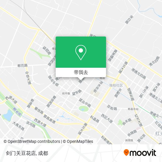 剑门关豆花店地图
