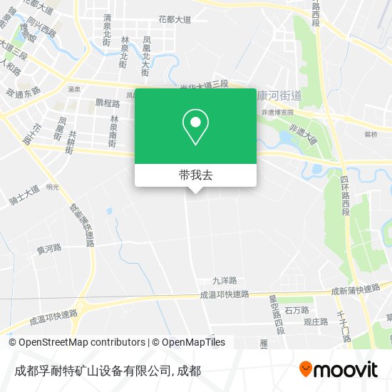 成都孚耐特矿山设备有限公司地图