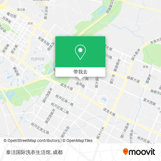 泰洁国际洗衣生活馆地图