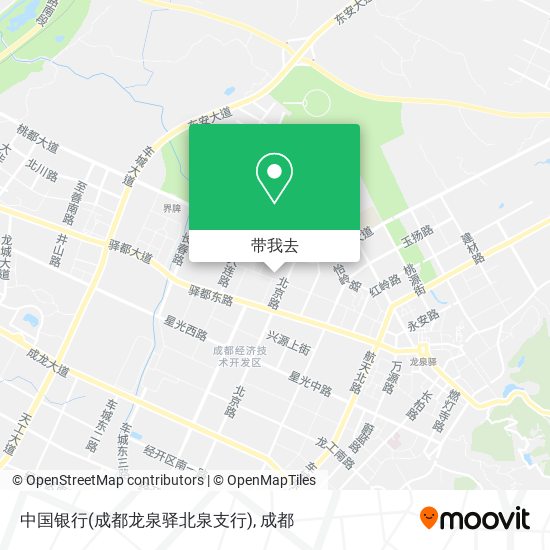 中国银行(成都龙泉驿北泉支行)地图