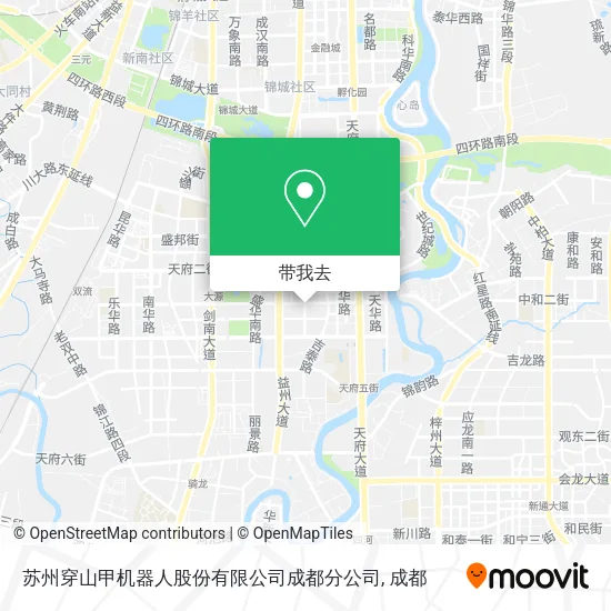 苏州穿山甲机器人股份有限公司成都分公司地图