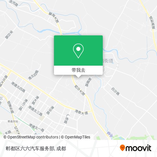郫都区六六汽车服务部地图