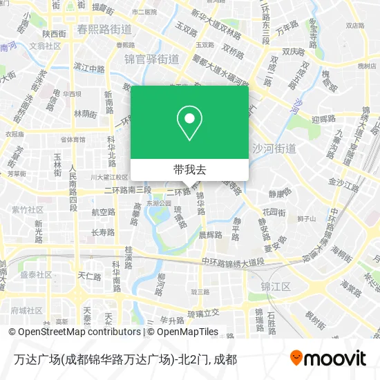 万达广场(成都锦华路万达广场)-北2门地图