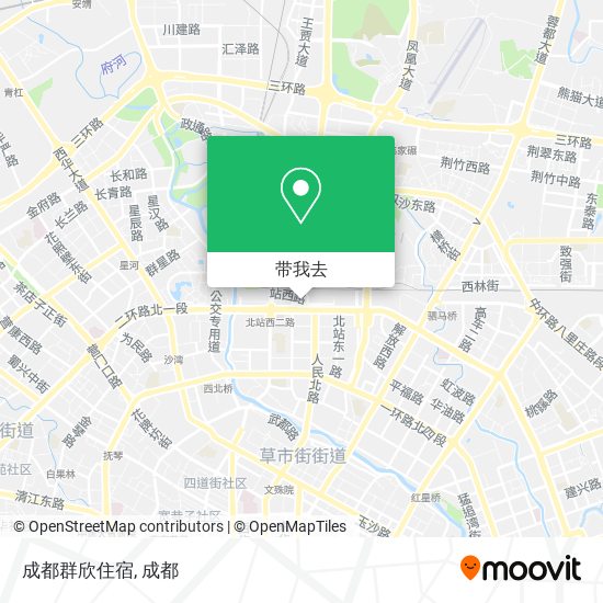 成都群欣住宿地图