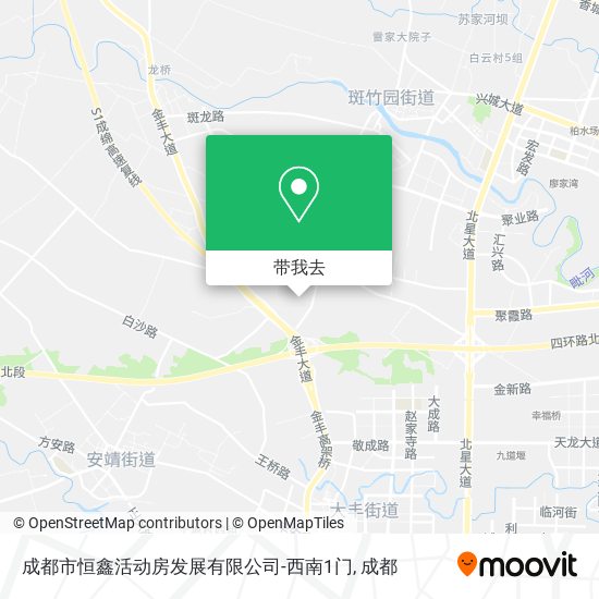 成都市恒鑫活动房发展有限公司-西南1门地图