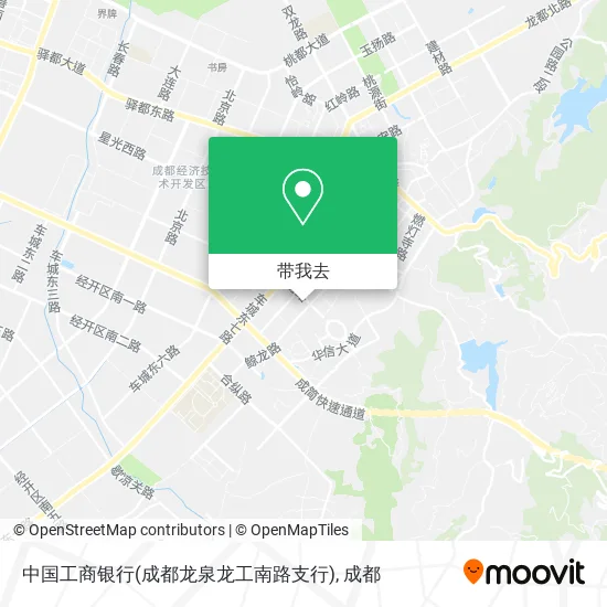 中国工商银行(成都龙泉龙工南路支行)地图
