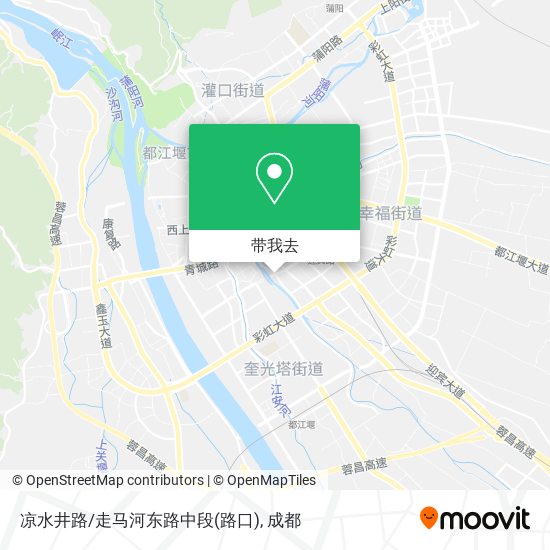 凉水井路/走马河东路中段(路口)地图