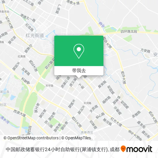 中国邮政储蓄银行24小时自助银行(犀浦镇支行)地图