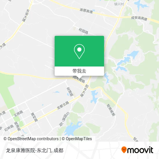 龙泉康雅医院-东北门地图