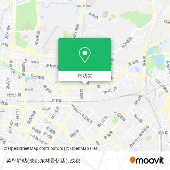 菜鸟驿站(成都东林景忆店)地图