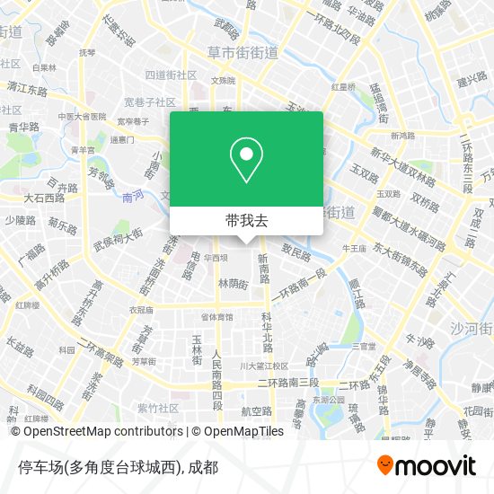 停车场(多角度台球城西)地图