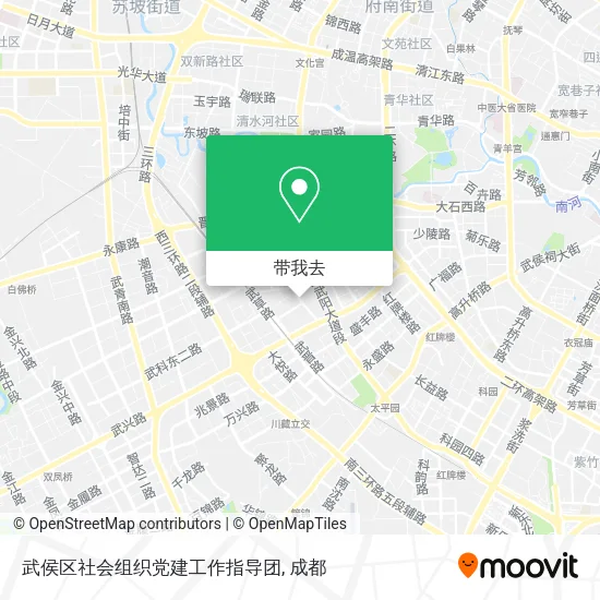 武侯区社会组织党建工作指导团地图