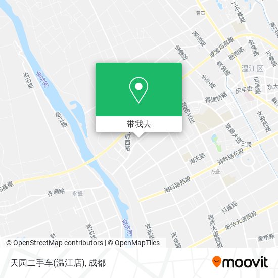 天园二手车(温江店)地图