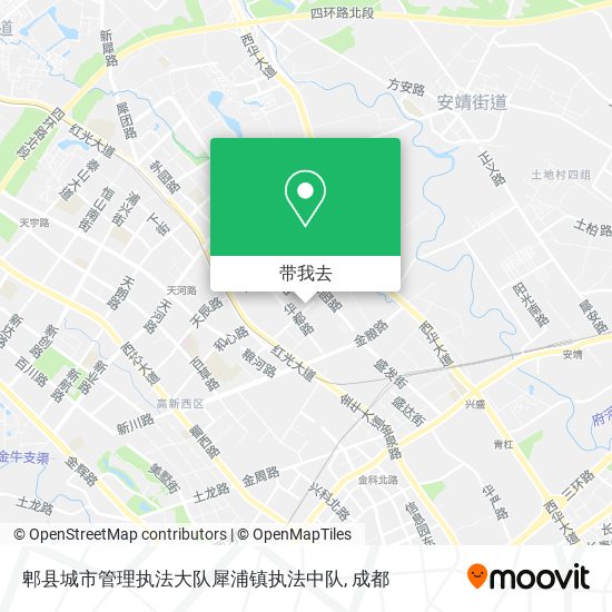 郫县城市管理执法大队犀浦镇执法中队地图