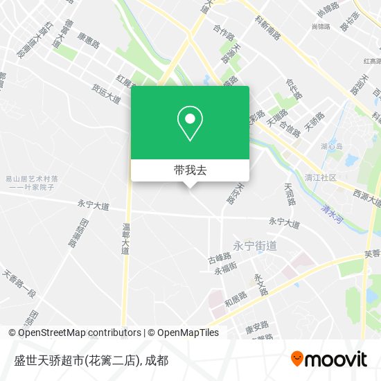 盛世天骄超市(花篱二店)地图