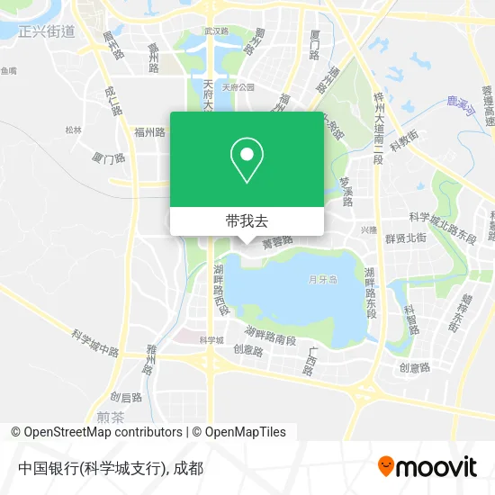 中国银行(科学城支行)地图