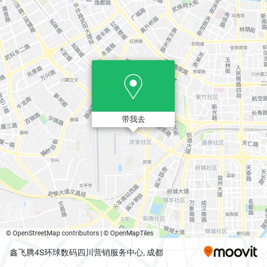 鑫飞腾4S环球数码四川营销服务中心地图