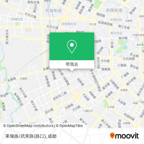 果堰路/武草路(路口)地图