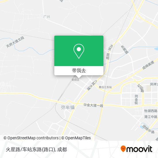 火星路/车站东路(路口)地图