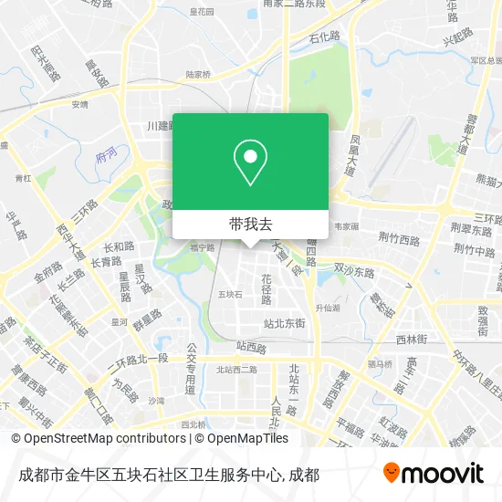 成都市金牛区五块石社区卫生服务中心地图