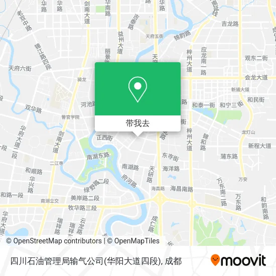 四川石油管理局输气公司(华阳大道四段)地图