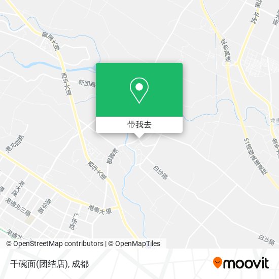千碗面(团结店)地图