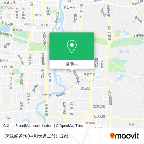茗缘阁茶坊(中和大道二段)地图