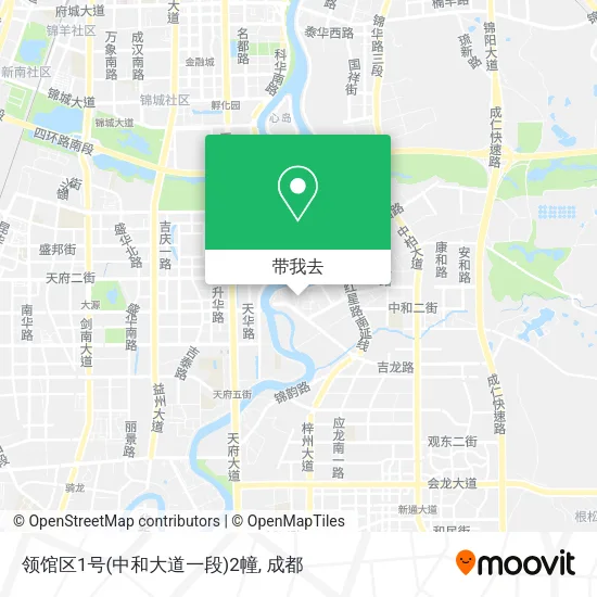 领馆区1号(中和大道一段)2幢地图
