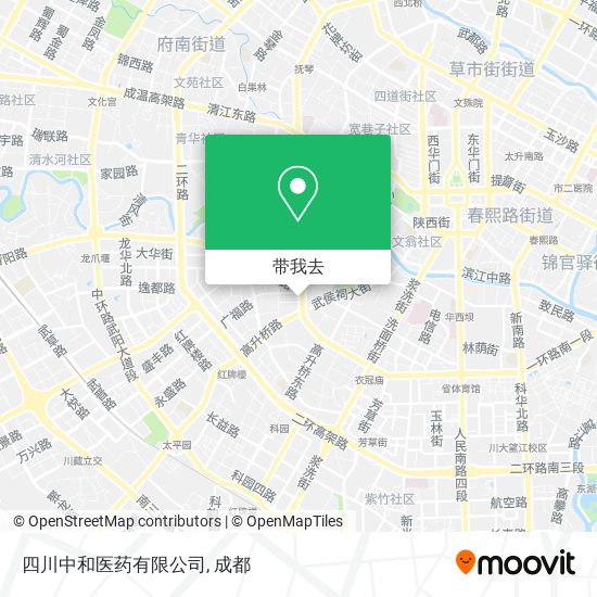 四川中和医药有限公司地图