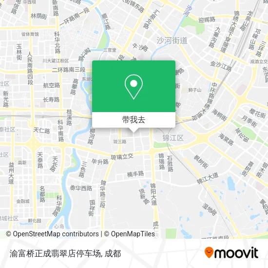渝富桥正成翡翠店停车场地图