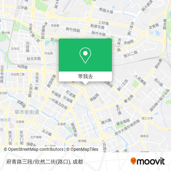 府青路三段/欣然二街(路口)地图