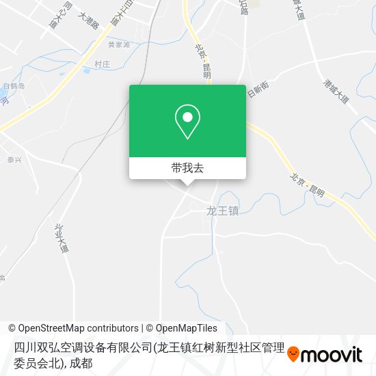 四川双弘空调设备有限公司(龙王镇红树新型社区管理委员会北)地图