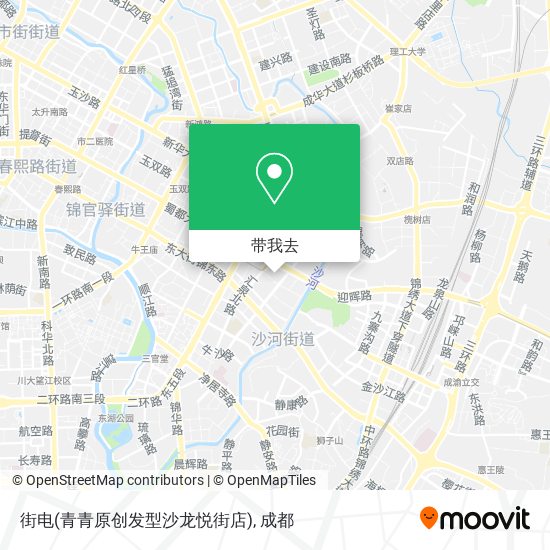 街电(青青原创发型沙龙悦街店)地图