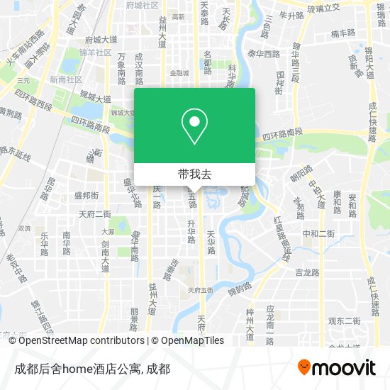 成都后舍home酒店公寓地图