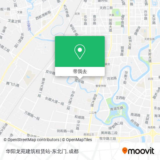 华阳龙苑建筑租赁站-东北门地图
