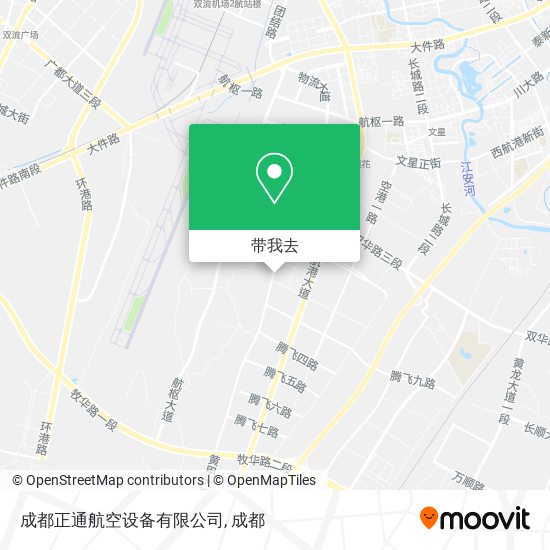 成都正通航空设备有限公司地图