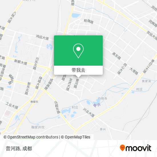 普河路地图