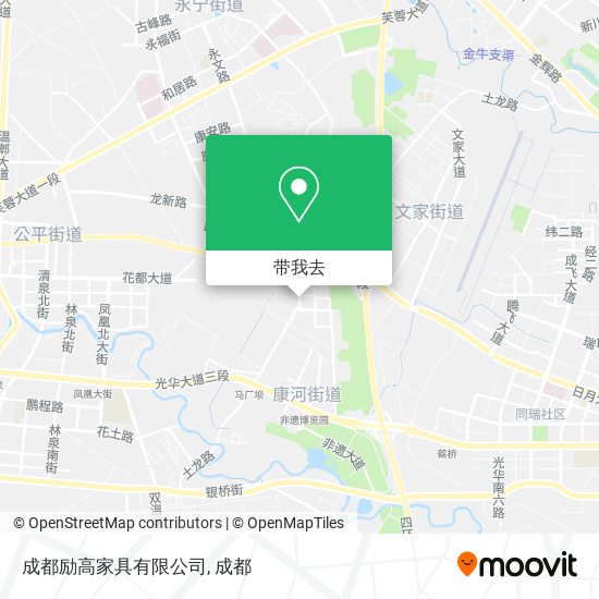 成都励高家具有限公司地图