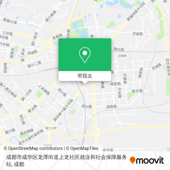 成都市成华区龙潭街道上龙社区就业和社会保障服务站地图