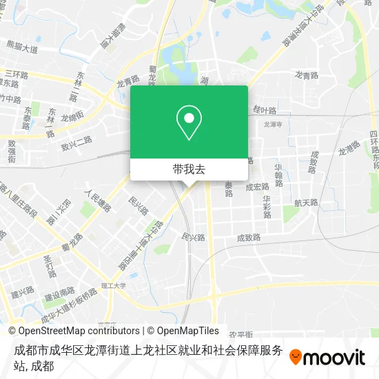 成都市成华区龙潭街道上龙社区就业和社会保障服务站地图