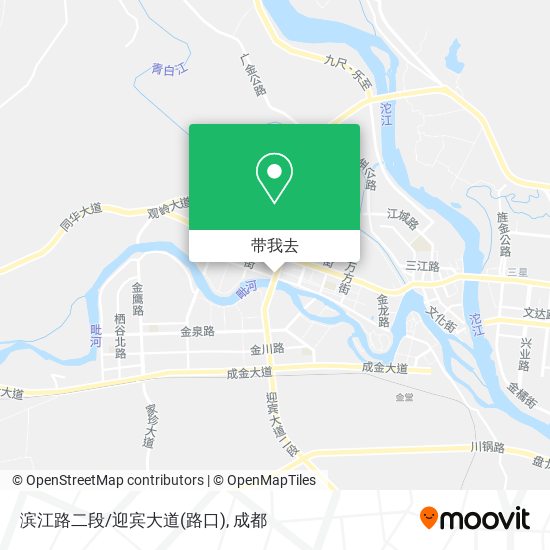 滨江路二段/迎宾大道(路口)地图