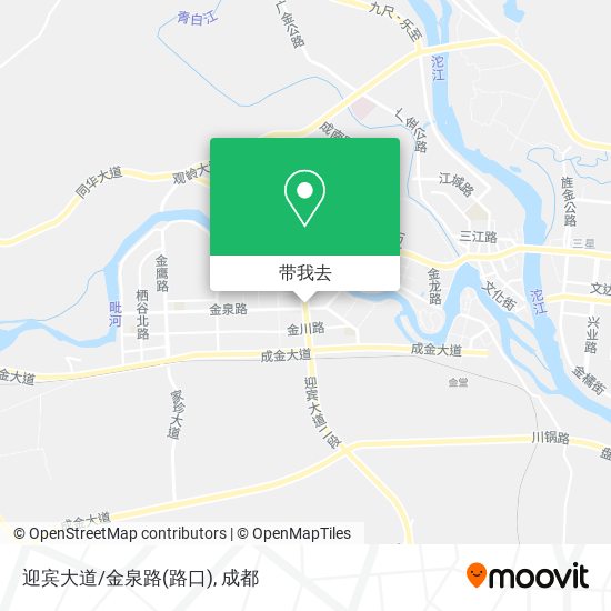 迎宾大道/金泉路(路口)地图