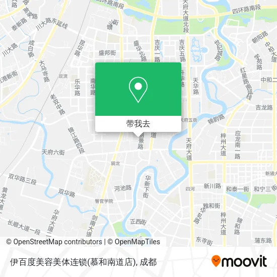 伊百度美容美体连锁(慕和南道店)地图